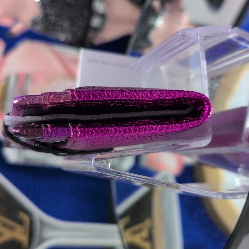 Kurt Geiger London Kensington Multi Card Holder In Metallic Fuchsia Leather❤️‍🔥 - Picture 5 of 9